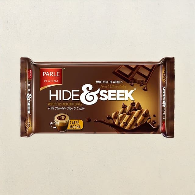 Parle Hide & Seek Cafe Mocha Flavoured Biscuits | Artificial Colour-free and Preservative-free