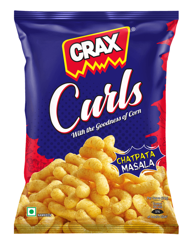 Crax Curls Chatpata Masala Puff Snacks