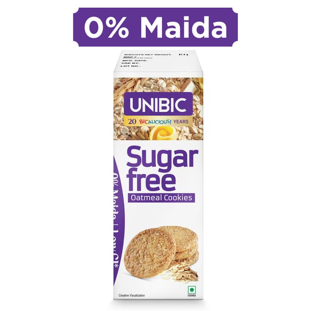 Unibic Oatmeal Sugar Free Biscuits | Trans Fat-free
