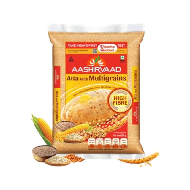Aashirvaad Multigrain Atta | 3 Rotis Fulfils 35% Daily Fibre