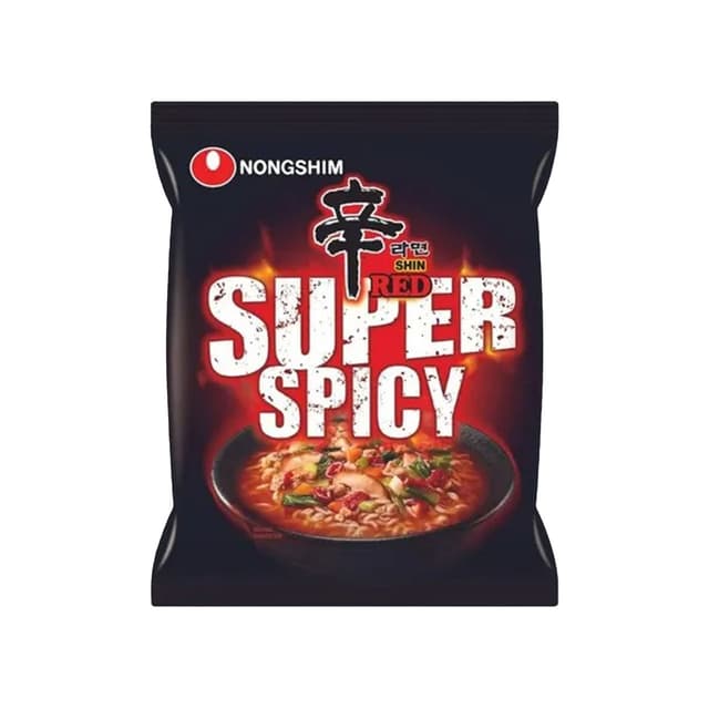 Korean Nongshim Shin Red Super Spicy Veg